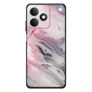 Мраморный чехол на RealMe Note 80 (VPrint) (Пурпурный Мрамор)
