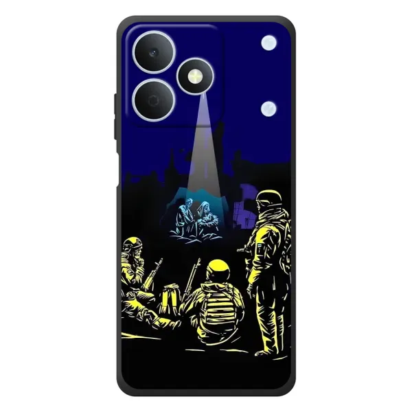 Чохол з принтом «Різдво в Україні» для Realme Note 80