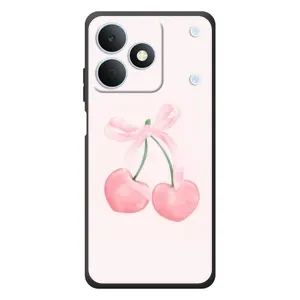 Чохол з розовим принтом для RealMe Note 80 (Рожеві вишні)