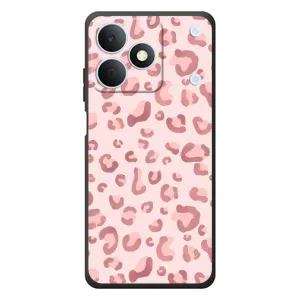 Чохол з розовим принтом для RealMe Note 80 (Рожевий леопард)