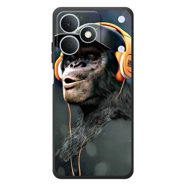 Чехол с принтом «В наушниках» для Realme Note 80