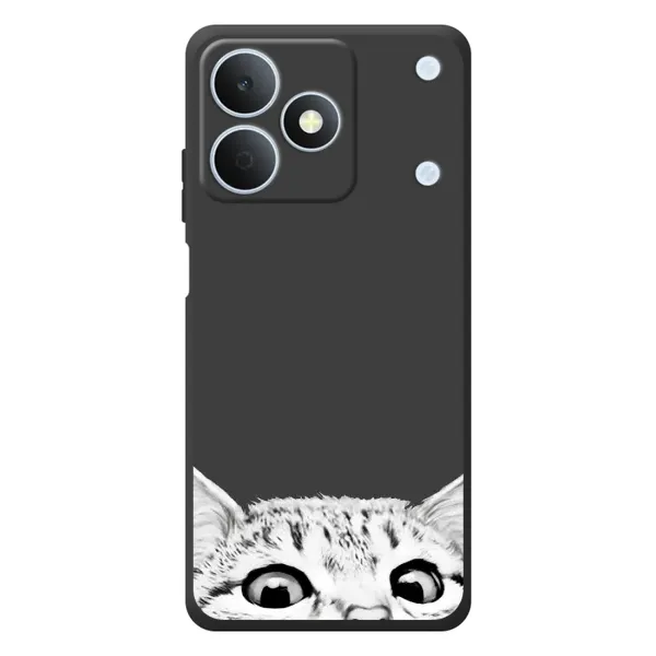 Чохол з принтом «Виглядає котик» для Realme Note 80