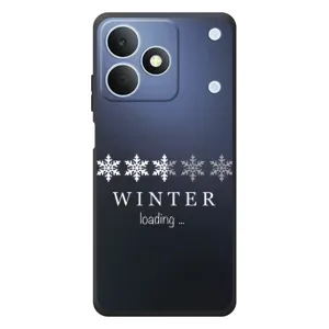 Зимние Чехлы для Реалми Ноут 80 - прозрачный фон (Winter loading)