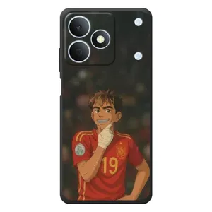 Чехол с футболистом Ламин Ямаль RealMe Note 80 (Ямаль аниме)