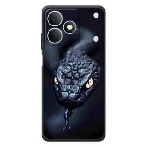 Чехол с картинкой «Хищники» для RealMe Note 80 (Черная змея)