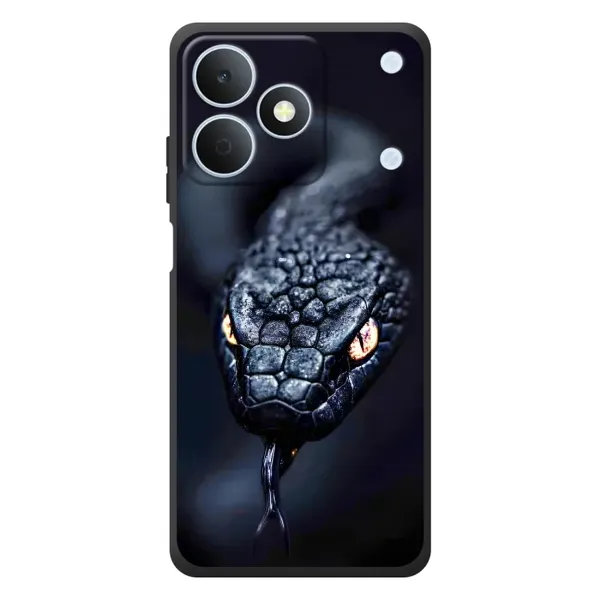 Чехол с принтом «Черная змея» для Realme Note 80 Чехол с принтом «Черная змея» для Realme Note 80