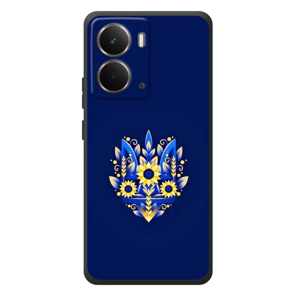 Чохол з принтом «Квітковий Герб» для RealMe P3