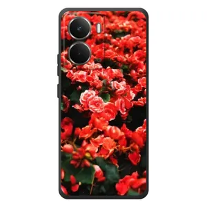 Чохли з квітами для RealMe P3 (VPrint) (Квіти червоні)