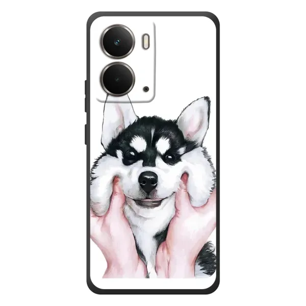 Чехол с принтом «Довольный Хаски» для RealMe P3