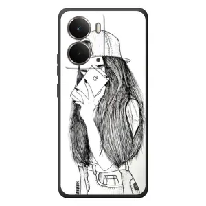 Чохол з друком для RealMe P3 - (Мода) (AlphaPrint) (Фото дівчини)