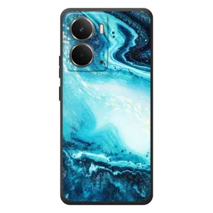 Мраморний чехол на RealMe P3 (VPrint) (Блакитний мрамор)