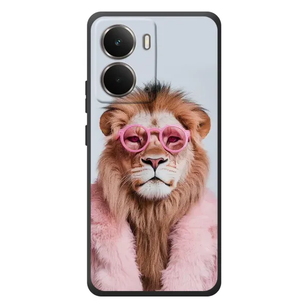 Чехол с принтом «Лев в очках» для RealMe P3