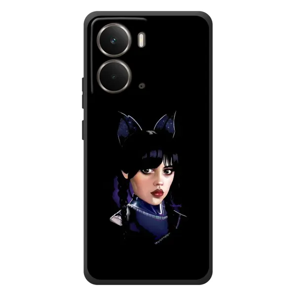 Чехол с принтом «серьезная Уэнздей» для RealMe P3