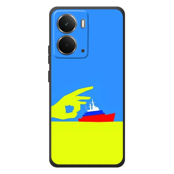 Чохол з принтом «Щелбан кораблю» для RealMe P3