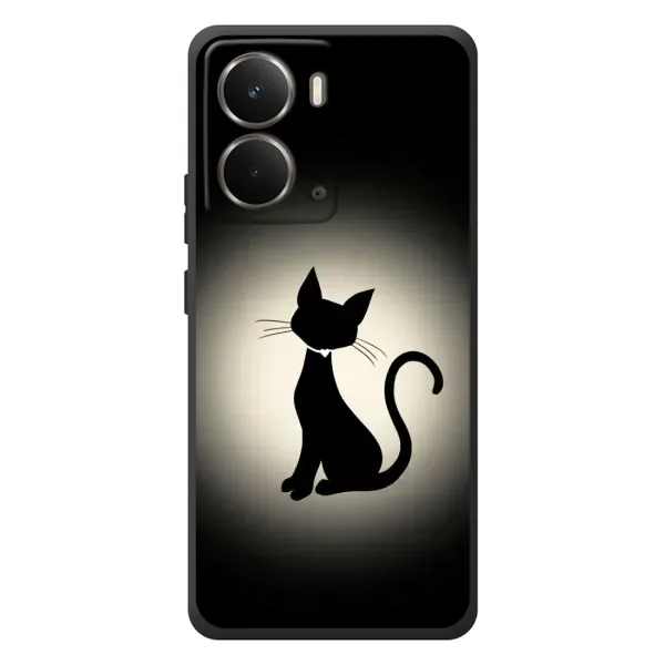 Чехол с принтом «Силуэт котика» для RealMe P3