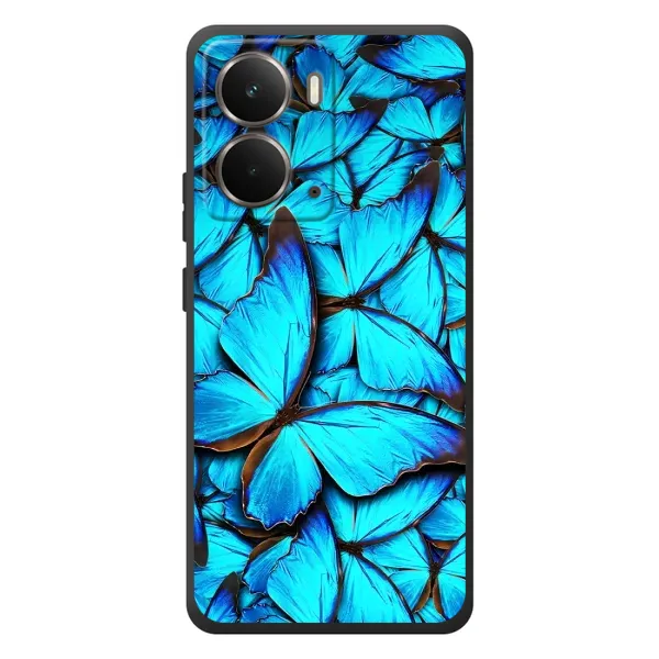 Чехол с принтом «Синие бабочки» для RealMe P3