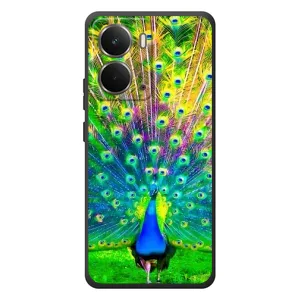 Чехол с птицами на RealMe P3 (VPrint) (Яркий Павлин)