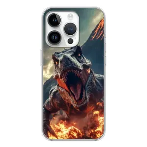 Чохол з картинкою 'Хижаки' для RealMe P4 (Вогняний динозавр)