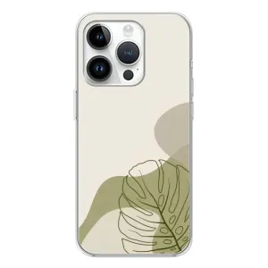 Силконовий чохол з принтом в квітах на RealMe P4 (Зелена монстера дизайн)