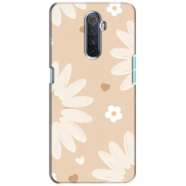 Чехол с принтом «Бежевые цветы» для Realme X2 Pro