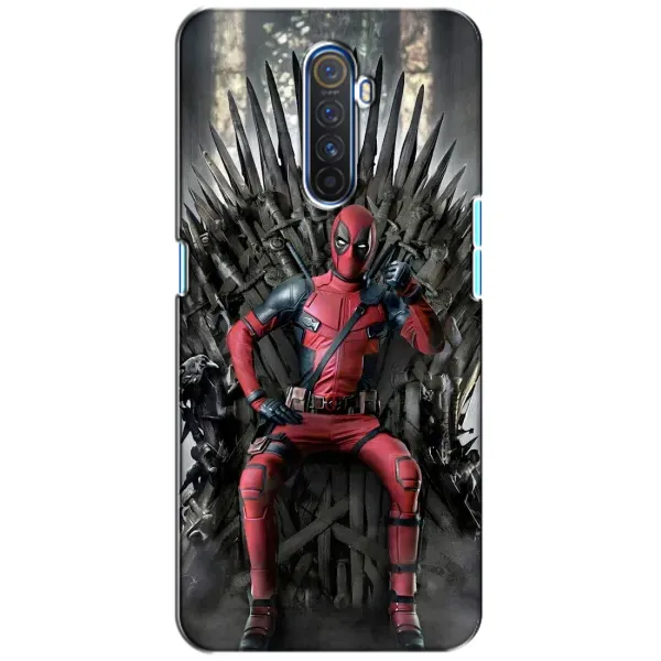 Чохол з принтом «Дедпул на троні» для Realme X2 Pro Чохол з принтом «Дедпул на троні» для Realme X2 Pro