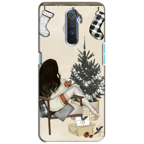 Чехол с принтом «Девушка с елкой» для Realme X2 Pro