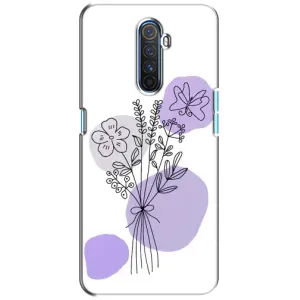 Чехол с принтом «Букет фиолетовая абстракция» для Realme X2 Pro