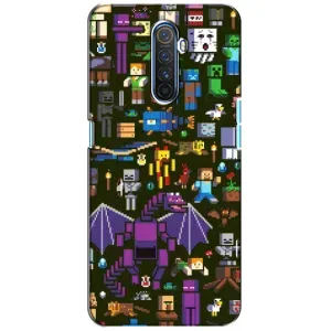 Чехол Майнкрафт на Realme X2 Pro (AlphaPrint) Minecraft (Коллаж Майнкрафт)