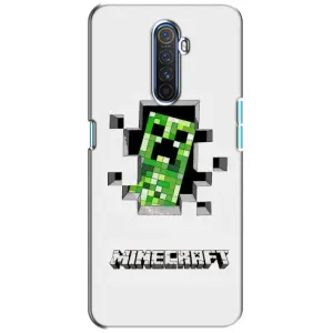 Чехол Майнкрафт на Realme X2 Pro (AlphaPrint) Minecraft (крипер Майнкрафт)