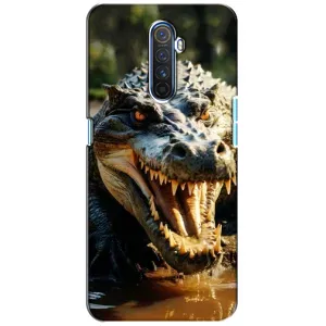 Чехол с картинкой «Хищники» для Realme X2 Pro (Опасный крокодил)