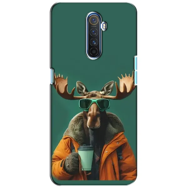 Чехол с принтом «Лось с кофе» для Realme X2 Pro