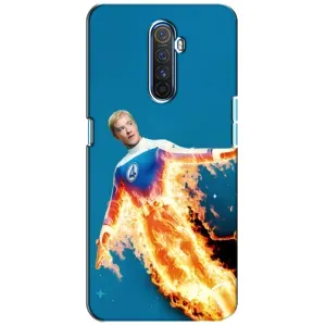 Чехол с принтом Фантастическая четверка для Realme X2 Pro (Человек-факел в огне)