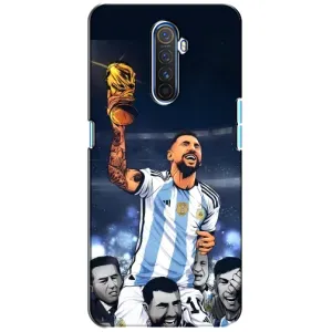 Чехлы для Realme X2 Pro (Leo чемпион) (AlphaPrint) (Месси с кубком)