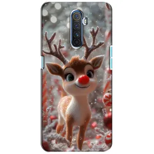 Яскравий чохол для Realme X2 Pro з Зимові Оленята