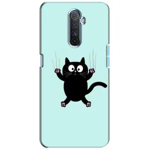 Чехол с принтом для Realme X2 Pro (AlphaPrint) Модные коты (Падающий кот)