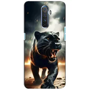 Чехол с картинкой «Хищники» для Realme X2 Pro (Черная пантера)