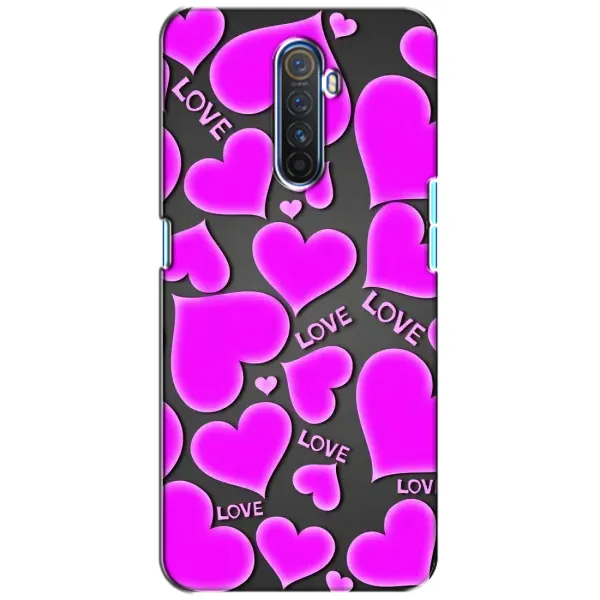 Чехол с принтом «Pink hearts» для Realme X2 Pro