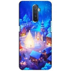 Рождественские Чехлы для Realme X2 Pro (VPrint) (Рождественский город)