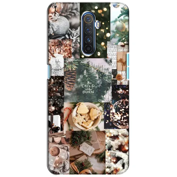 Чехол с принтом «Рождественский коллаж» для Realme X2 Pro