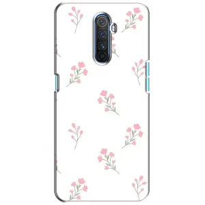 Чехол с розовым рисунком для Realme X2 Pro (Розовые цветы)