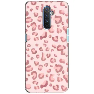 Чехол с розовым рисунком для Realme X2 Pro (Розовый леопард)