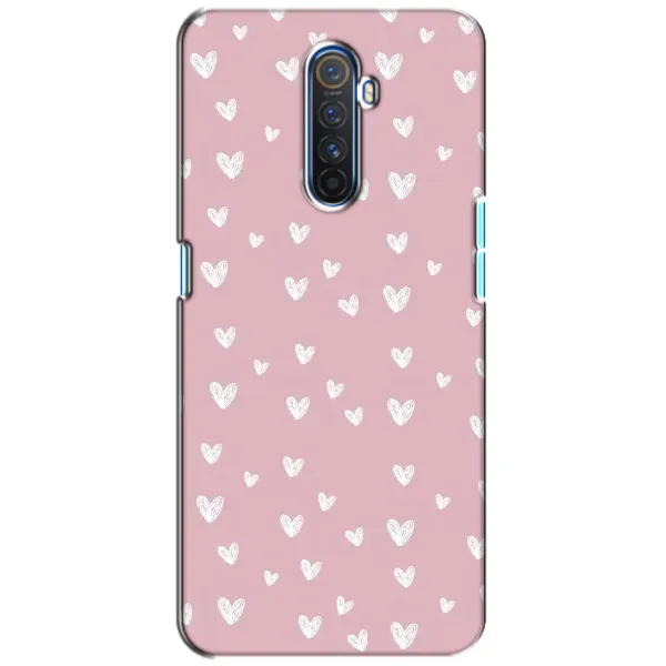 Чохол з принтом «Сердечки на рожевому» для Realme X2 Pro