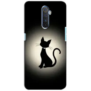 Чехол с принтом для Realme X2 Pro (AlphaPrint) Модные коты (Силуэт котика)