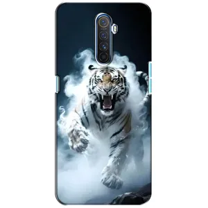 Чехол с картинкой «Хищники» для Realme X2 Pro (Белый тигр в дыму)