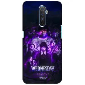 Чехол с дизайном Венздей 2 на Realme X2 Pro (Фиолетовая магия Уэнздей)