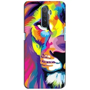 Чохол з картинкою ЛЕВ для Realme X2 Pro (VPrint) (Яскравий Лев)