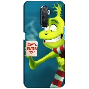 Рождественские Чехлы для Realme X2 Pro (VPrint) (Зеленый Гринч)