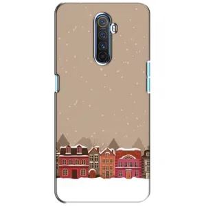 Новогодние, Праздничные Чехлы для Realme X2 Pro - 2024 год (Зимний город)