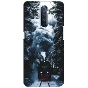 Новогодние, Праздничные Чехлы для Realme X2 Pro - 2024 год (Зимний поезд)