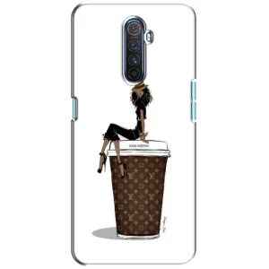 Чехлы Луи Витон для Realme X2 Pro (AlphaPrint - LOUIS VUITTON) (кофе LOUIS VUITTON)